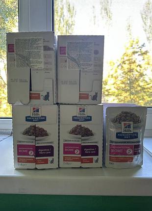 Hill’s prescription diet gastrointestinal biome 58грн пауч влажный корм для котов