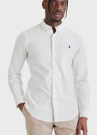 Біла сорочка з довгим рукавом від polo ralph lauren