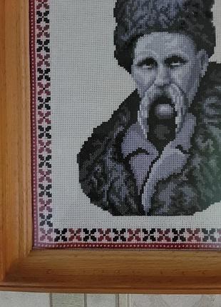 Вышитый портрет тараса григовича шевченка 4