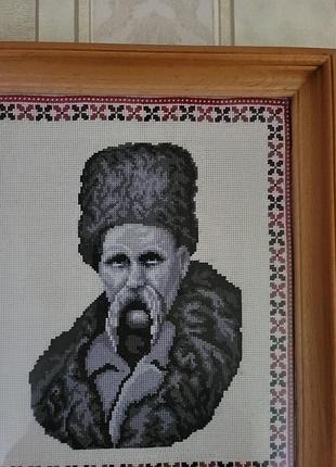 Вышитый портрет тараса григовича шевченка 5