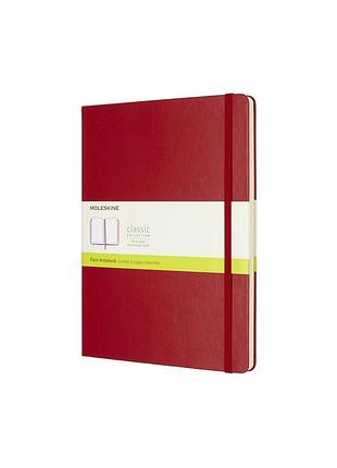 Записник moleskine classic великий, нелінований червоний (qp092f2)