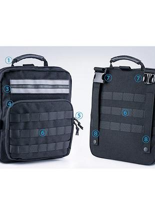 Сумка кросс-боди nextorch tex20c, 8л, нейлон cordura 1000d, система molle, 225x295x120 мм 3