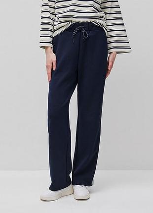 Женские синие прямые спортивные брюки benetton m