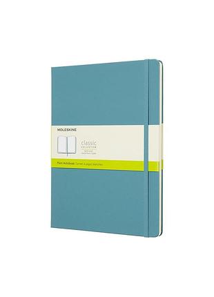 Записная книжка moleskine classic большая, нелинованная океанский синий (qp092b35)