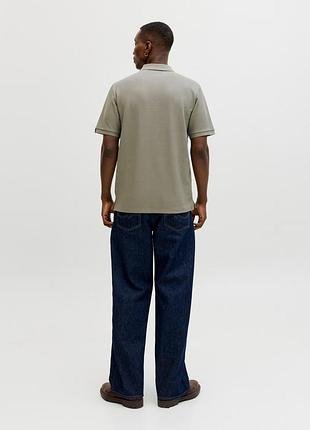 Мужское прямое поло jack & jones vetiver, m 2