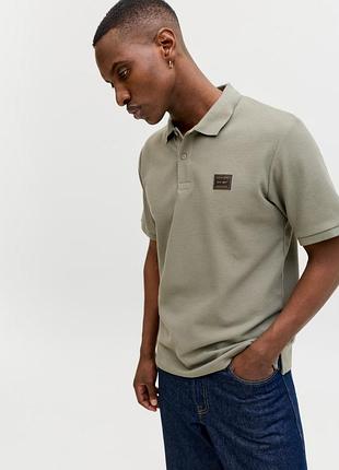 Мужское прямое поло jack & jones vetiver, m 6