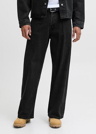 Мужские чёрные прямые джинсы jack & jones 31/32