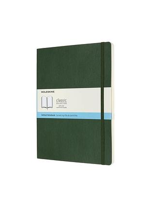 Записная книжка moleskine classic большая, точка миртово-зеленая мягкая (qp624k15)