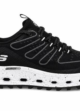 Кроссовки женские skechers glide-step текстильные черные 37 (2271542032400) (24 см)