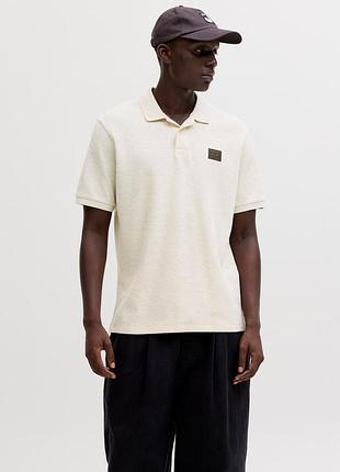 Чоловіче antique white поло jack & jones