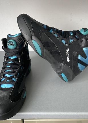 Кросівки reebok pump shaq attaq black azure blue v55083 shaquille o'neal