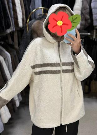 Эко дубленка бомбер  из эко меха 2