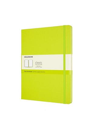 Записник moleskine classic великий, нелінований лимонний зелений (qp092c2)