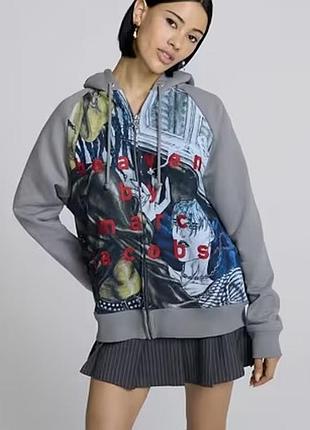 Зіп худі з принтом marc jacobs