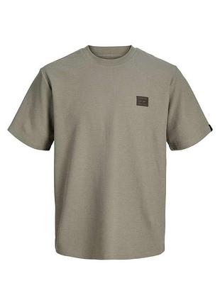 Мужская белая прямая футболка jack & jones vetiver, s
