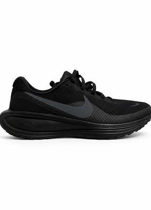 Кросівки жіночі nike revolution 8 текстильні чорні на шнурівці 38 (24 см)