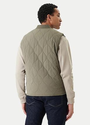 Мужской зелёный прямой жилет jack & jones 2