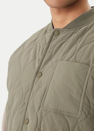 Мужской зелёный прямой жилет jack & jones 3