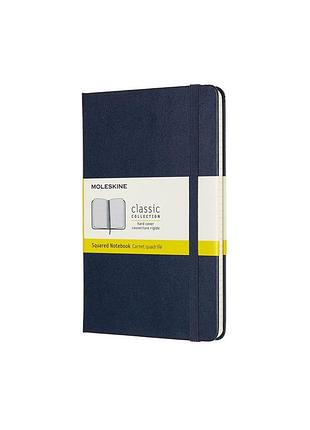 Блокнот moleskine classic медиум, клетка сапфир (qp051b20)