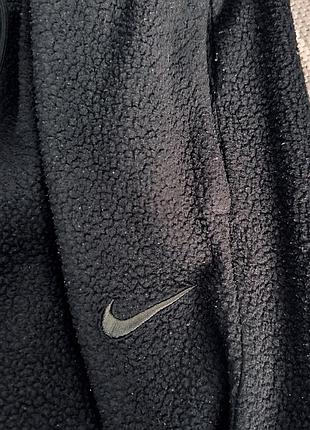 Черные флисовые( барашка ) штаны nike 6
