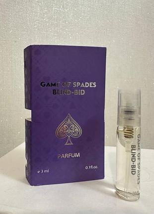 ❤️jo milano paris game of spades blind bid, пробник 3 мл, оригинал
