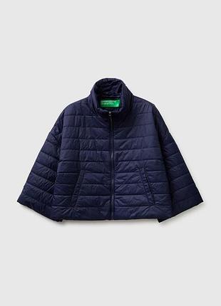 Жіноча синя кльош куртка benetton xs