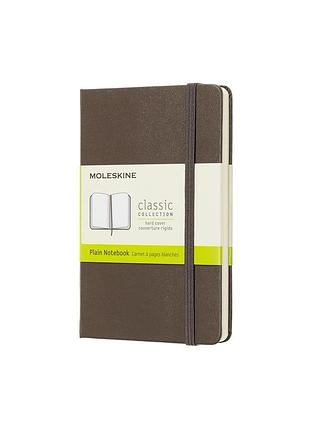 Записник moleskine classic кишеньковий, нелінований коричневий (qp012p14)