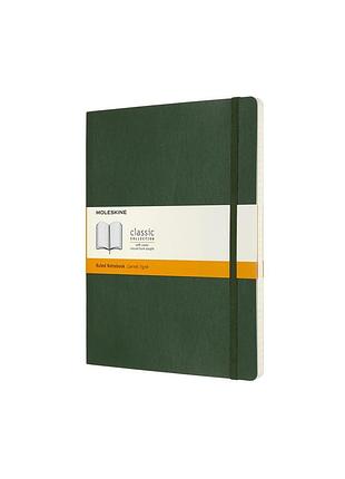 Записная книжка moleskine classic большая, линейка миртовый зеленый мягкая (qp621k15)