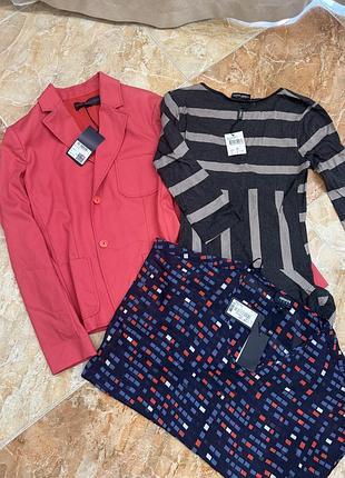 Лот 3 од. брендового одягу trussardi jeans, armani jeans та éclair caractère (s-m) нові з бірками