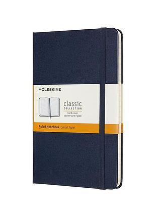 Записник moleskine classic медіум, лінійка сапфір (qp050b20)