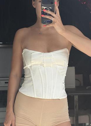 Корсет білий zara