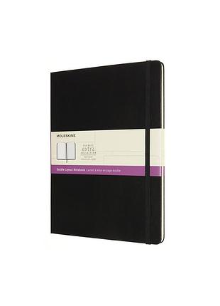 Записник moleskine classic великий, лінійка-нелінований чорний (nb413hbk)