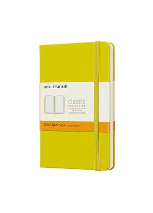 Записная книжка moleskine classic карманная, линейка желтая (mm710m18)
