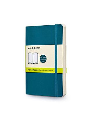 Записник moleskine classic кишеньковий, нелінований аквамарин м’який (qp613b6)