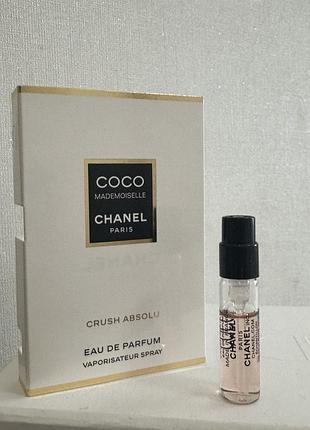 ❤️chanel coco mademoiselle crush absolu, пробник, оригінал