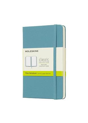 Записная книжка moleskine classic карманная, нелинованная океанский синий (qp012b35)