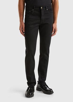 Чоловічі чорні slim джинси benetton 800, 36