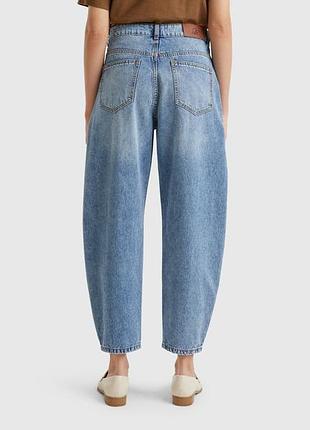 Женские синие bootcut джинсы benetton синий, 29 2