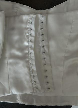Корсет білий zara 3