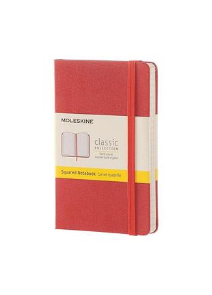 Записник moleskine classic кишеньковий, клітинка помаранчевий (mm712f16)