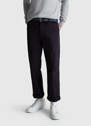 Мужские чёрные прямые брюки benetton