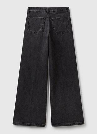 Женские серые клёш джинсы benetton 4