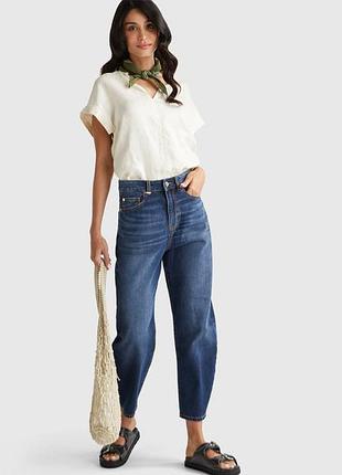 Женские голубые bootcut джинсы benetton 5