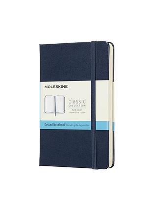 Записная книжка moleskine classic карманная, точка сапфир (mm713b20)