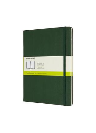 Блокнот moleskine classic большой, нелинованный миртовый зеленый (qp092k15)