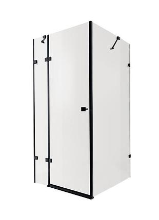 Душевая кабина qtap capricorn bla1099sc6 90x90 см, стекло clear 6 мм, покрытие calcless без поддона