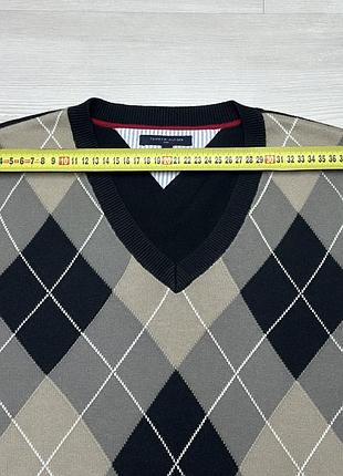 Брендовий класичний джемпер ромб tommy hilfiger оригінал 6