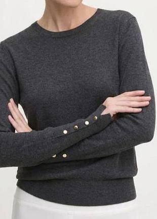 Серый женский джемпер из вискозы zara размер м