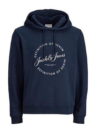 Чоловіче синє пряме худі jack & jones 5