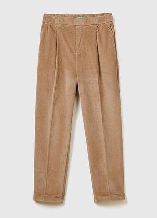 Женские коричневые carrot leg брюки benetton 3